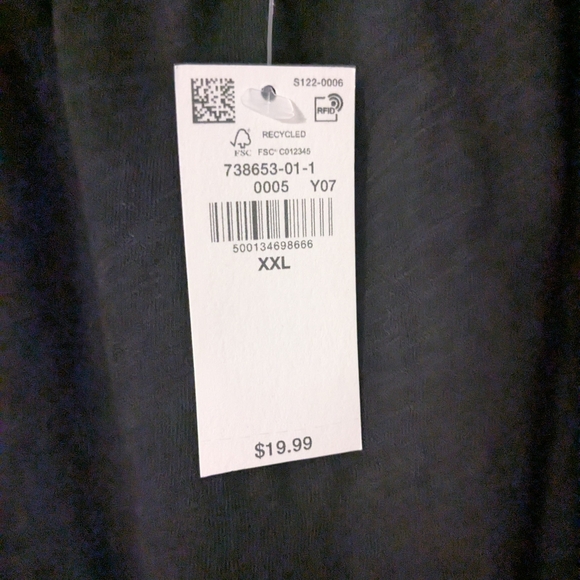 Old Navy Elegant Black Square Neck Puff Sleeve Top - Black - New With Tags XXL - Picture 5 of 11